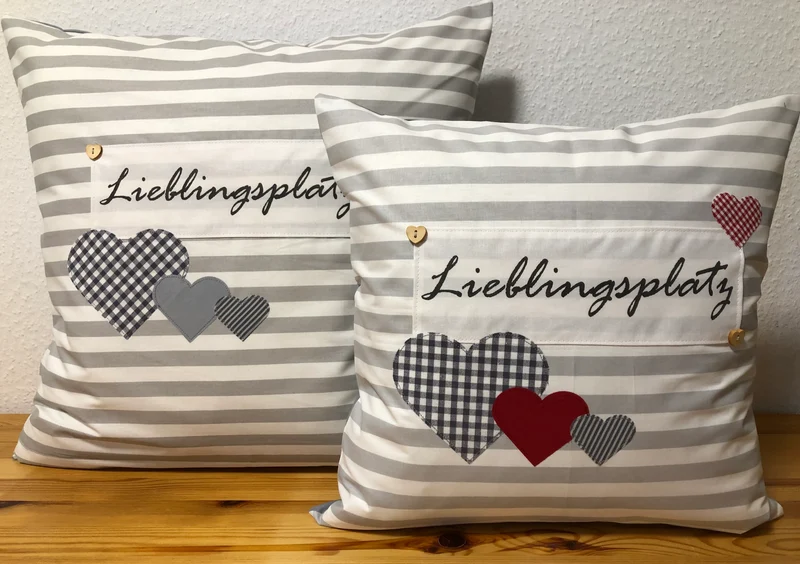 Landhausstil Kissenhülle * Kissenbezug * Dekokissen * Lieblingsplatz *