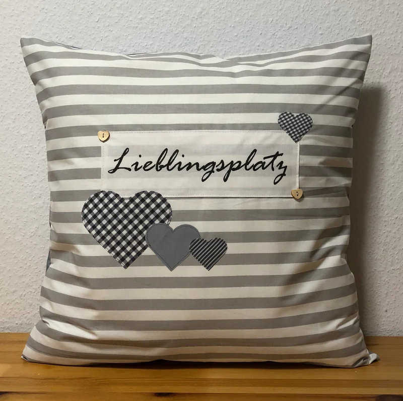 Landhausstil Kissenhülle * Kissenbezug * Dekokissen * Lieblingsplatz *