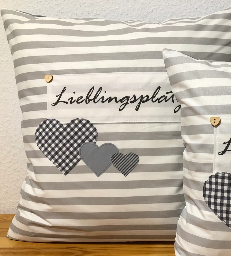 Landhausstil Kissenhülle * Kissenbezug * Dekokissen * Lieblingsplatz *