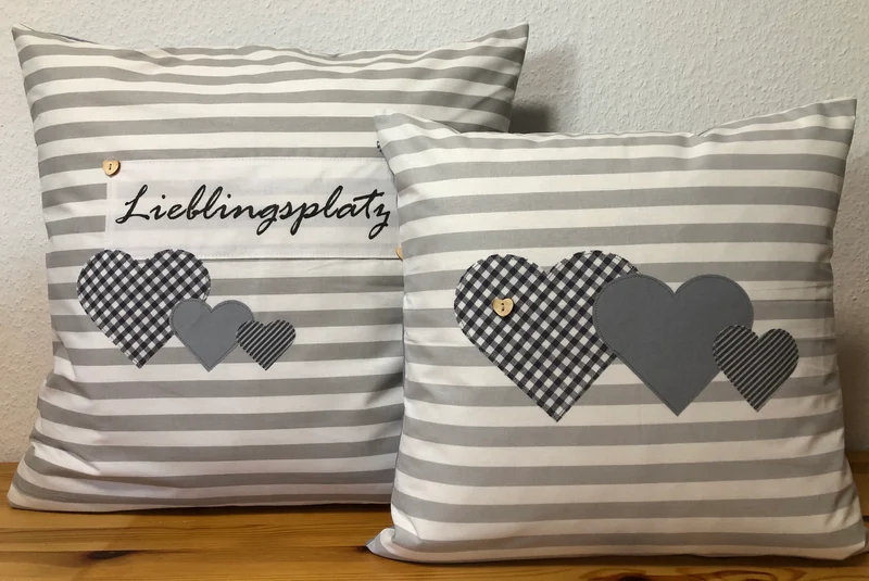 Landhausstil Kissenhülle * Kissenbezug * Dekokissen * Lieblingsplatz *