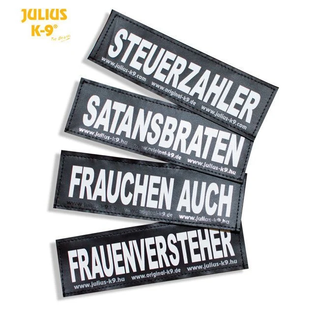 Julius K9 Logo Klettsticker groß M-Z