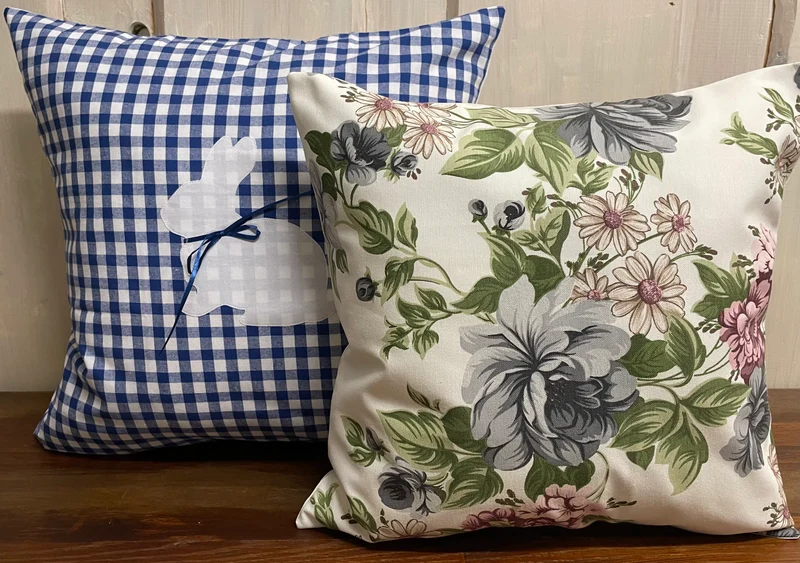 1x Landhausstil Kissenhülle * Kissenbezug * Dekokissen * Blumen