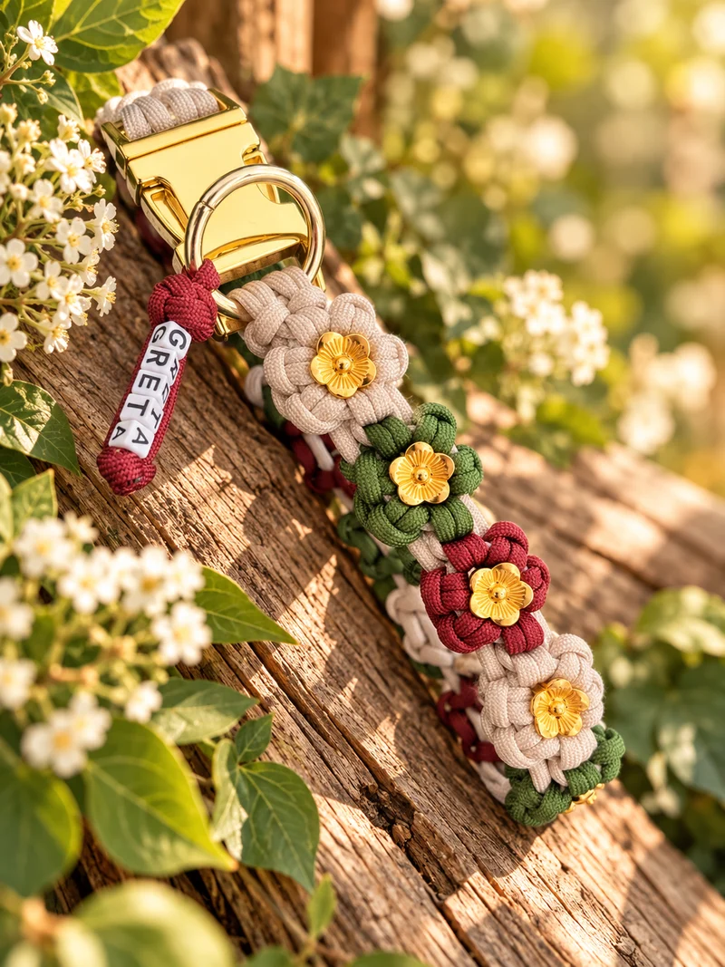 Personalisiertes Halsband 'FLOWER'