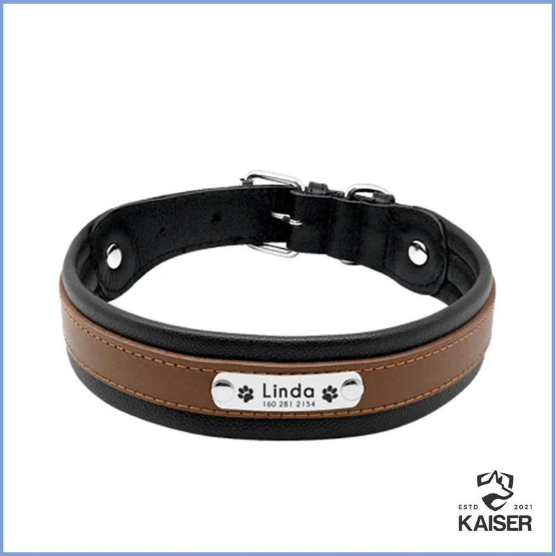 Hundehalsband mit Namen und Telefonnummer