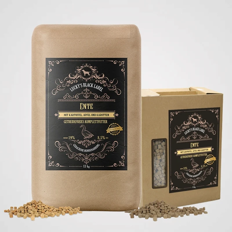BLACK LABEL - Ente | getreidefreies Premiumtrockenfutter, ofengebacken