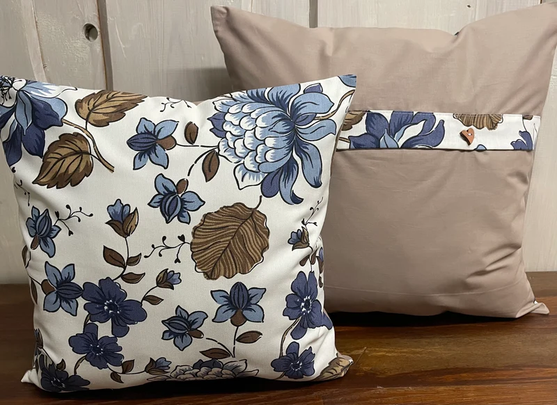 Landhausstil Kissenhülle * Kissenbezug * Dekokissen * Blumen