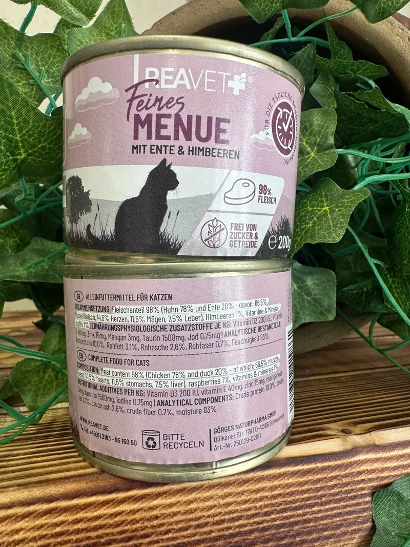 REAVET - Katzennassfutter Feines Menü 200g