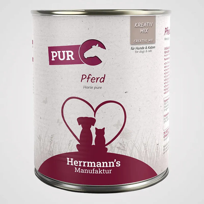 HERRMANN'S - Pferd Reinfleisch | Premium Nassfutter für Hunde