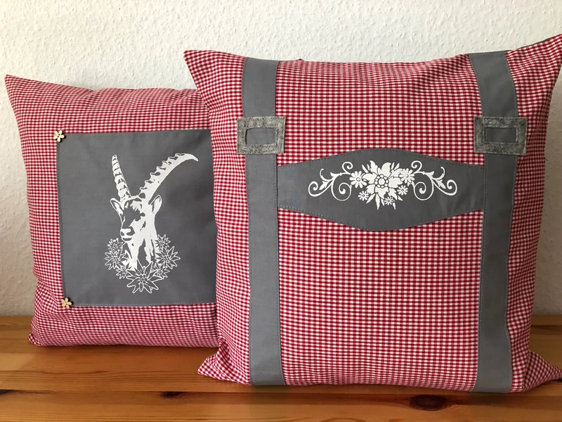 1x Landhausstil Kissenhülle * Kissenbezug * Bauernstube Dekokissen * Bayern *