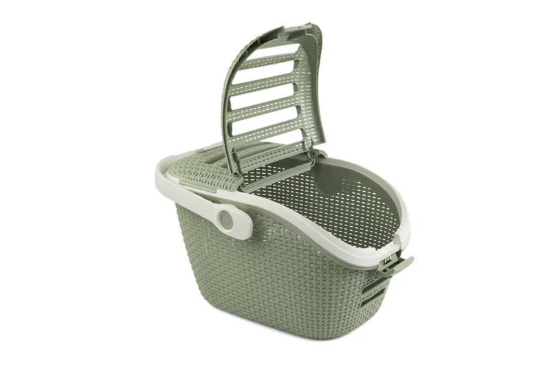 Curver Transportbox Rattanoptik – 51 × 38 × 33 cm für Hunde & Katzen bis 8 kg