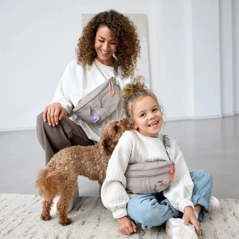 Leckerlibeutel Mini Enja für Kinder Taupe