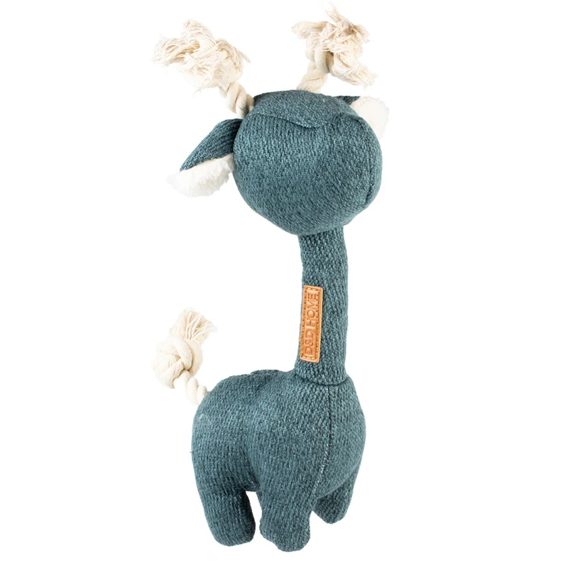 D&D HOME Hundespielzeug Giraffe George aus Cord & Seil