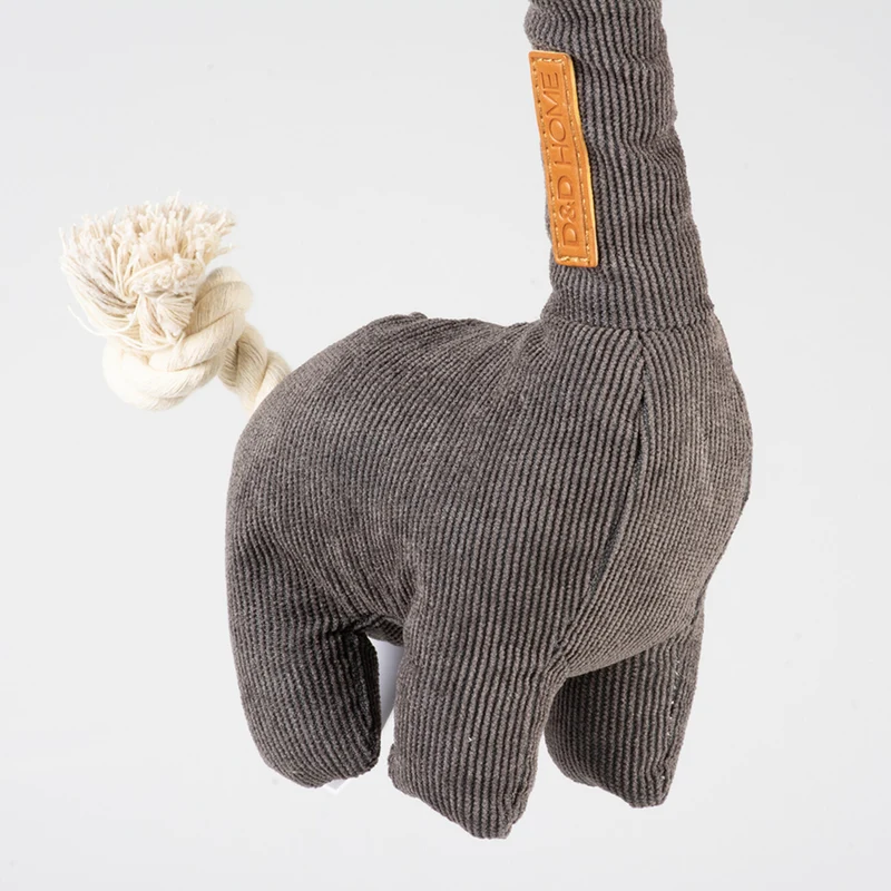 D&D HOME Hundespielzeug Giraffe George aus Cord & Seil