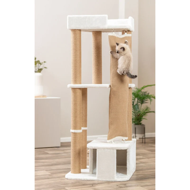 Kratzbaum Active, weiß