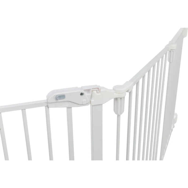 Absperrgitter, 5 Elemente, mit Tür, 62,5–300 × 76,5 cm