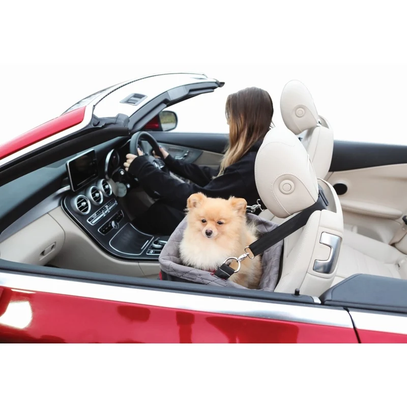KONG Secure Booster Seat – Hunde Autositz für kleine Hunde bis 12 kg | 40x30x20 cm