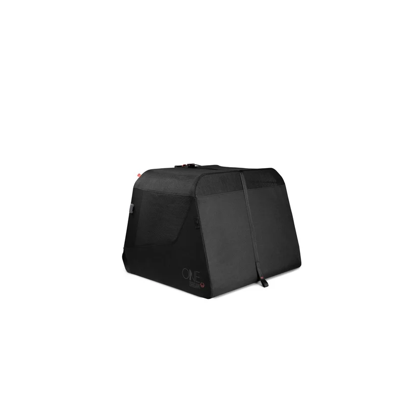 1one1 Hundetransportbox Origami – klappbar per Knopfdruck, Aluminium, S–XL