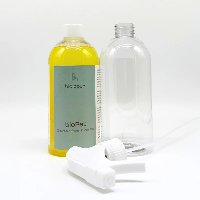 BioPet Geruchsentferner Konzentrat mit Sprühflasche im Set