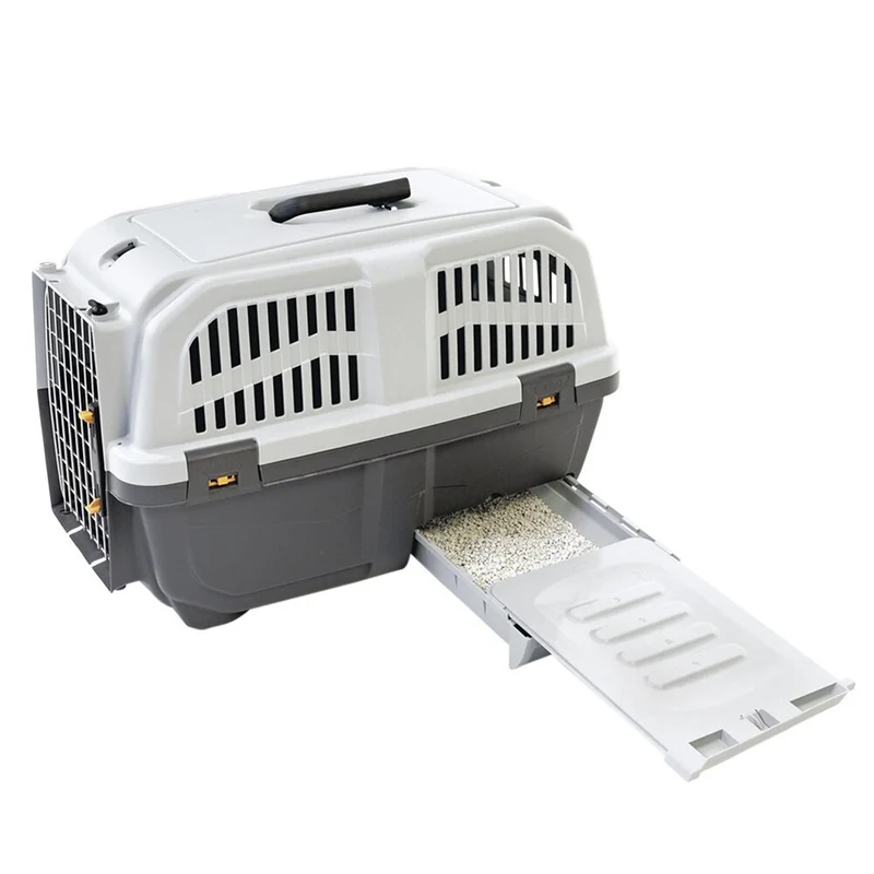 Katzen Transportbox mit integrierter Katzentoilette