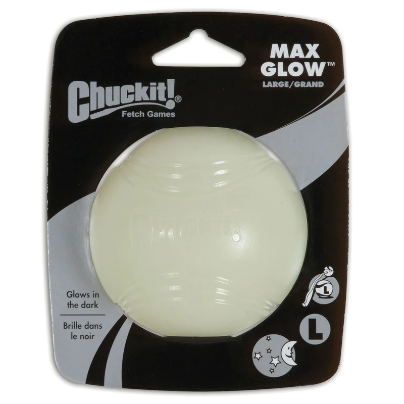 Chuckit Max Glow Ball für Hunde Ballschleuder