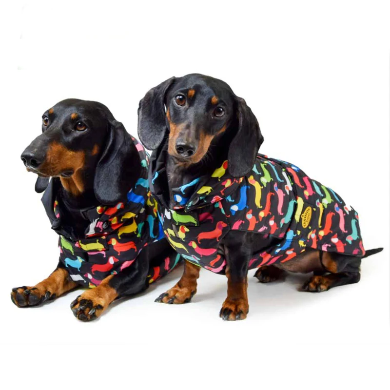 Steppmantel Dackel, Wintermantel, Regenmantel für Dackel , Teckel, Dachshund