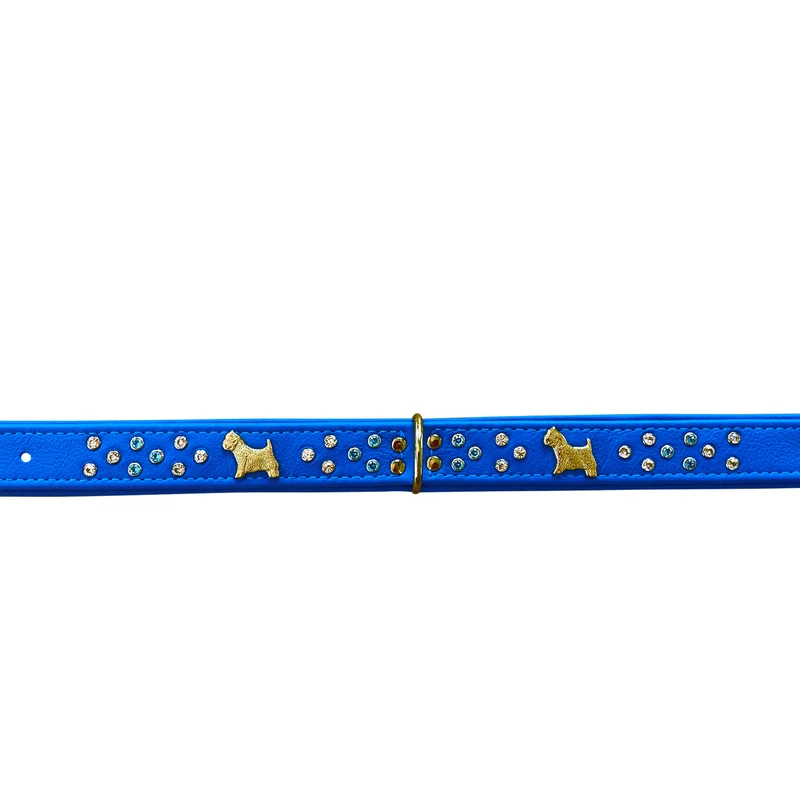 Hundehalsband - Lederhalsband West Highland Terrier / Westie Royal - Farbe frei wählbar