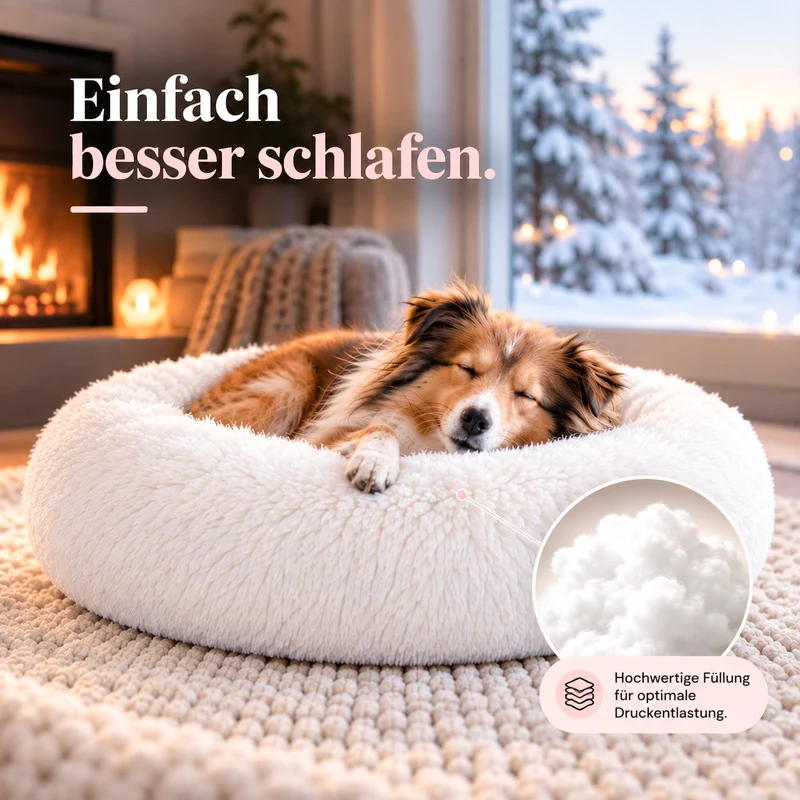 Hundebett Schneeflocke Limitierte Edition