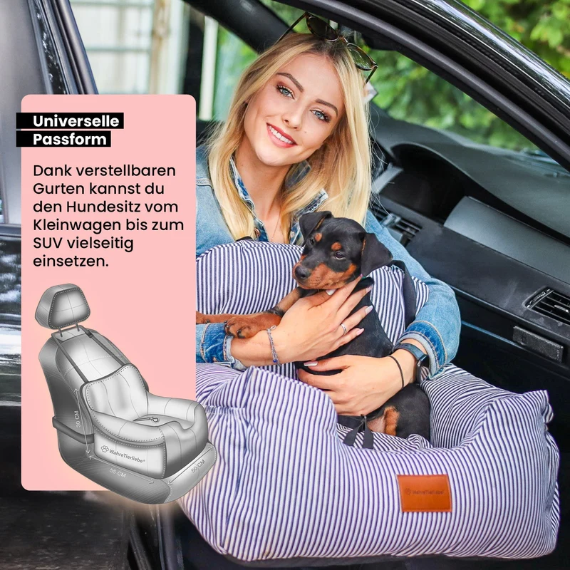 Hunde Autositz inkl. Sicherheitsgurt