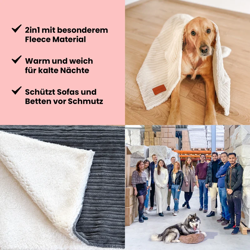 Premium Kuscheldecke Fluffy Deluxe