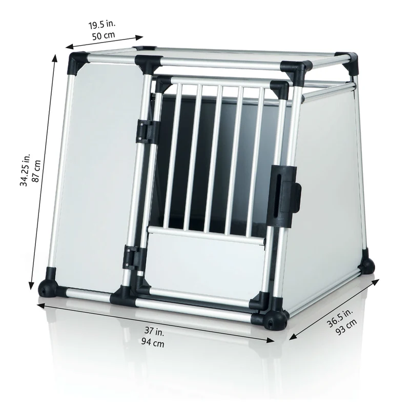 Hunde Transportbox Aluminium, Autobox Alu