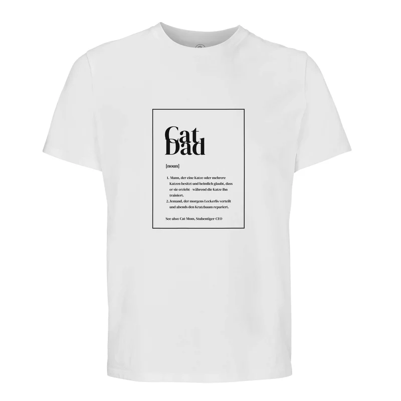 Cat-Dad T-Shirt für Katzenpapas