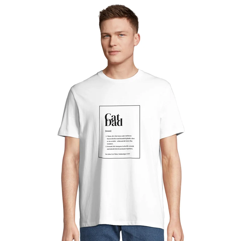 Cat-Dad T-Shirt für Katzenpapas