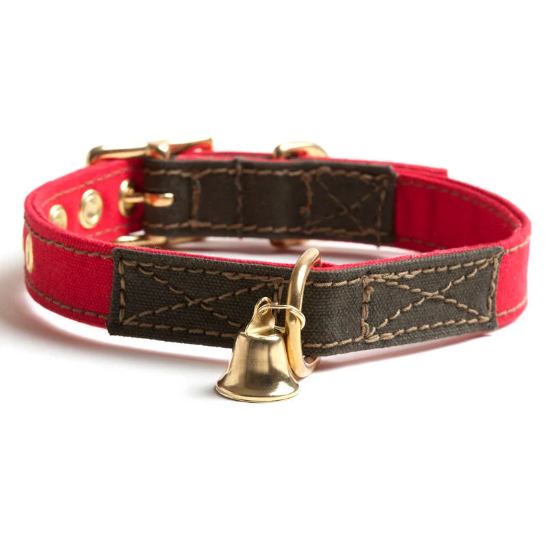 Found my Animal - Halsband Canvas Rot