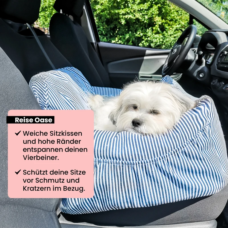 Premium Hunde Autositz inkl. Sicherheitsgurt