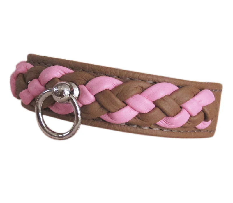 Hundehalsband/Lederhalsband Brabant Double