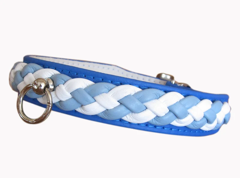 Hundehalsband/Lederhalsband Brabant Double