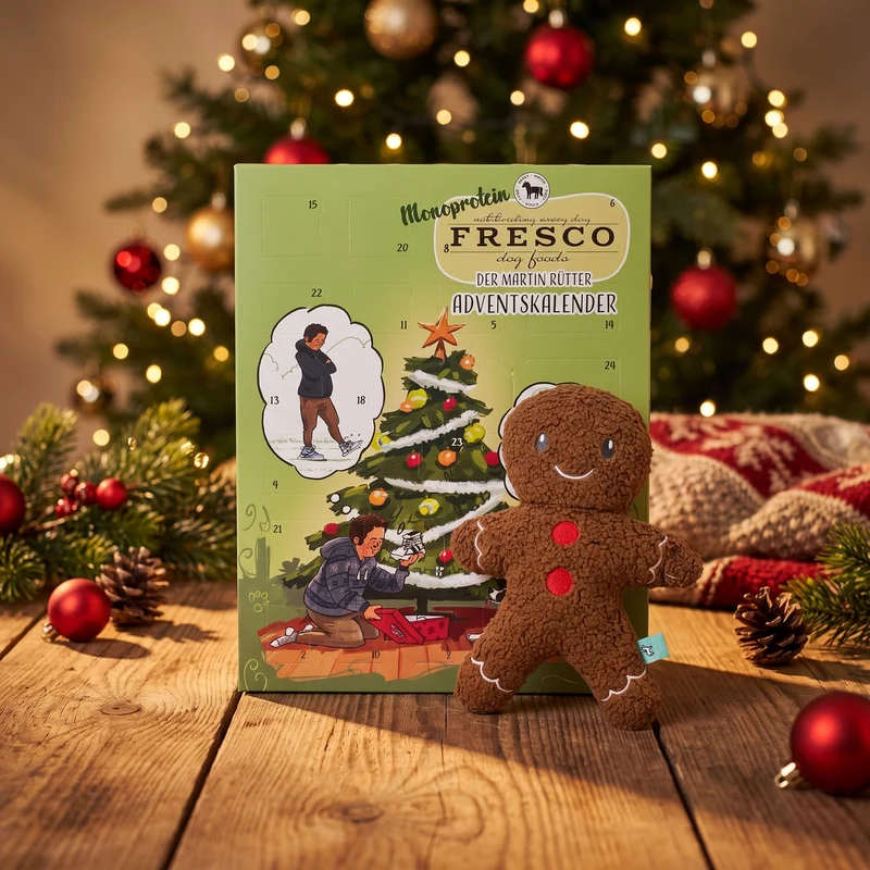 Bundle: Adventskalender "Pferd" & Hundespielzeug Leo Lebkuchenmann