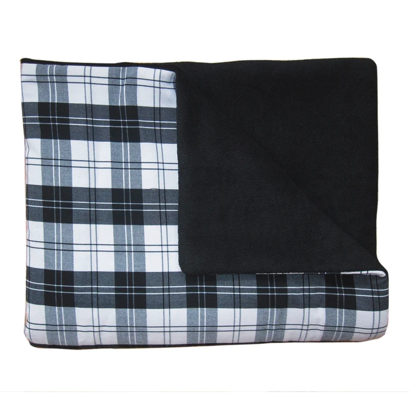 Hundedecke Modern Checked - schwarz/weiß