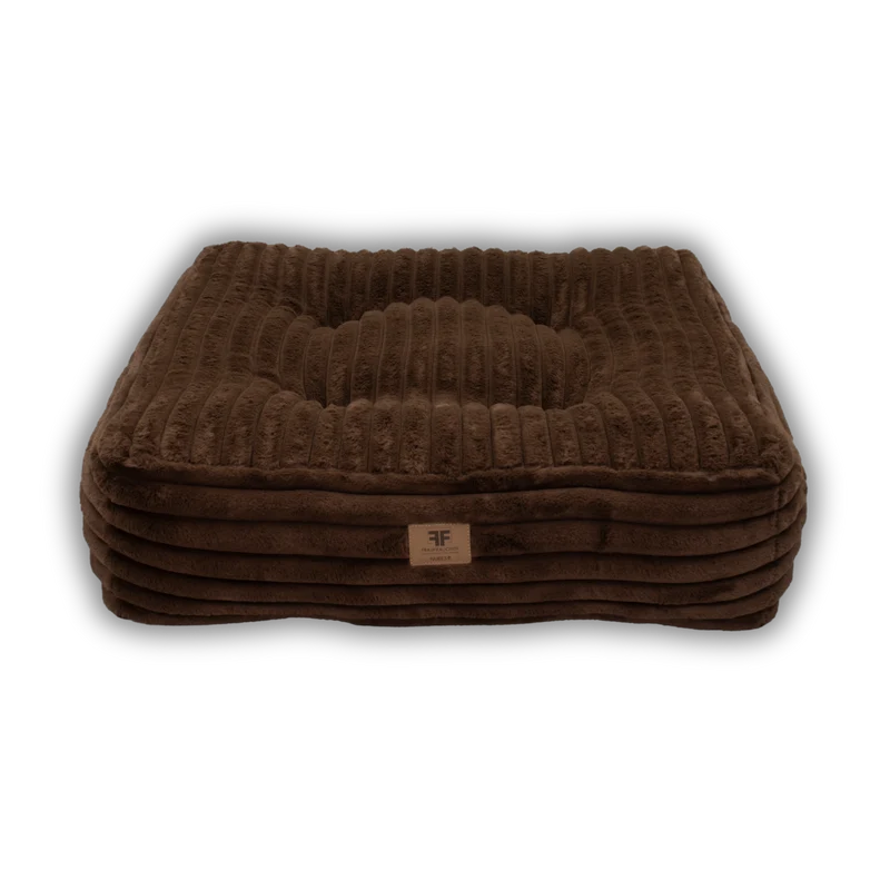 Hundebett Nubes® Stripes Big Chocolate