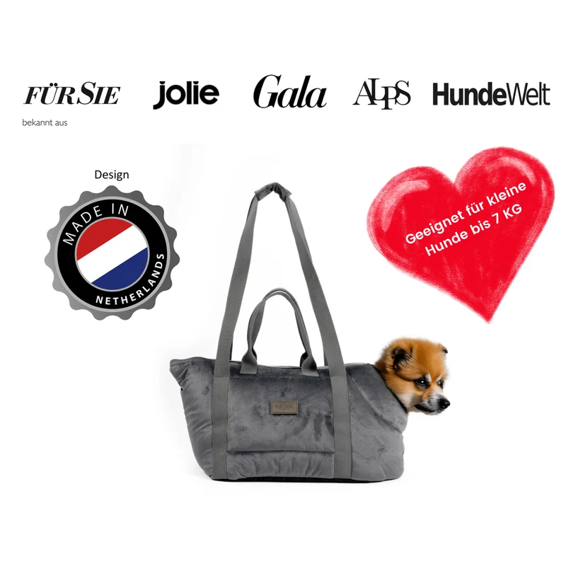 Hundetragetasche Portland "Dark Grey"