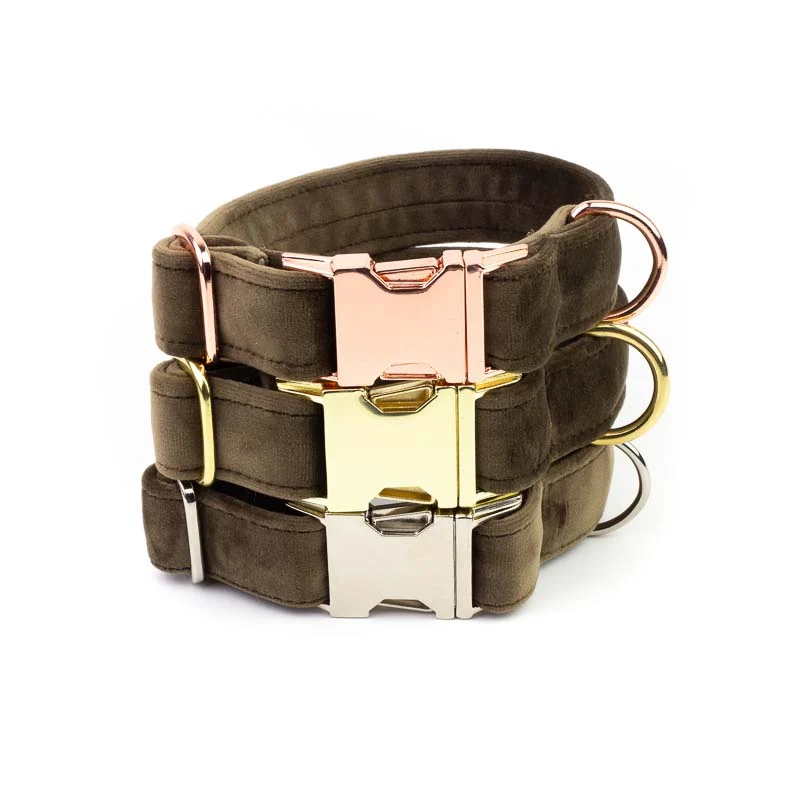 Hundehalsband Sametti Taupe