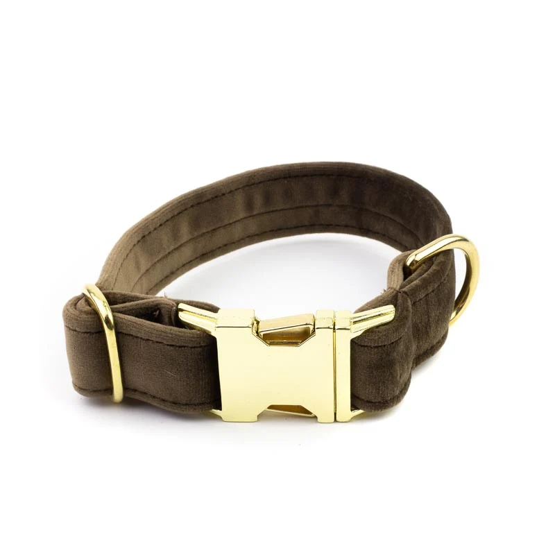Hundehalsband Sametti Taupe