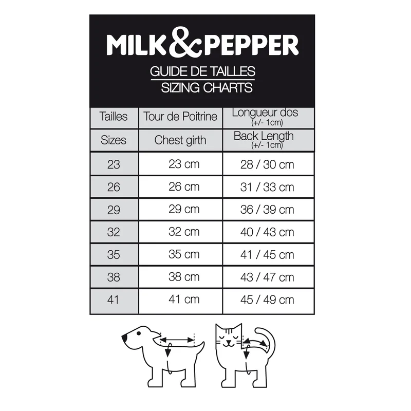 Milk&Pepper Hundemantel / Wende-Hundemantel Kieran