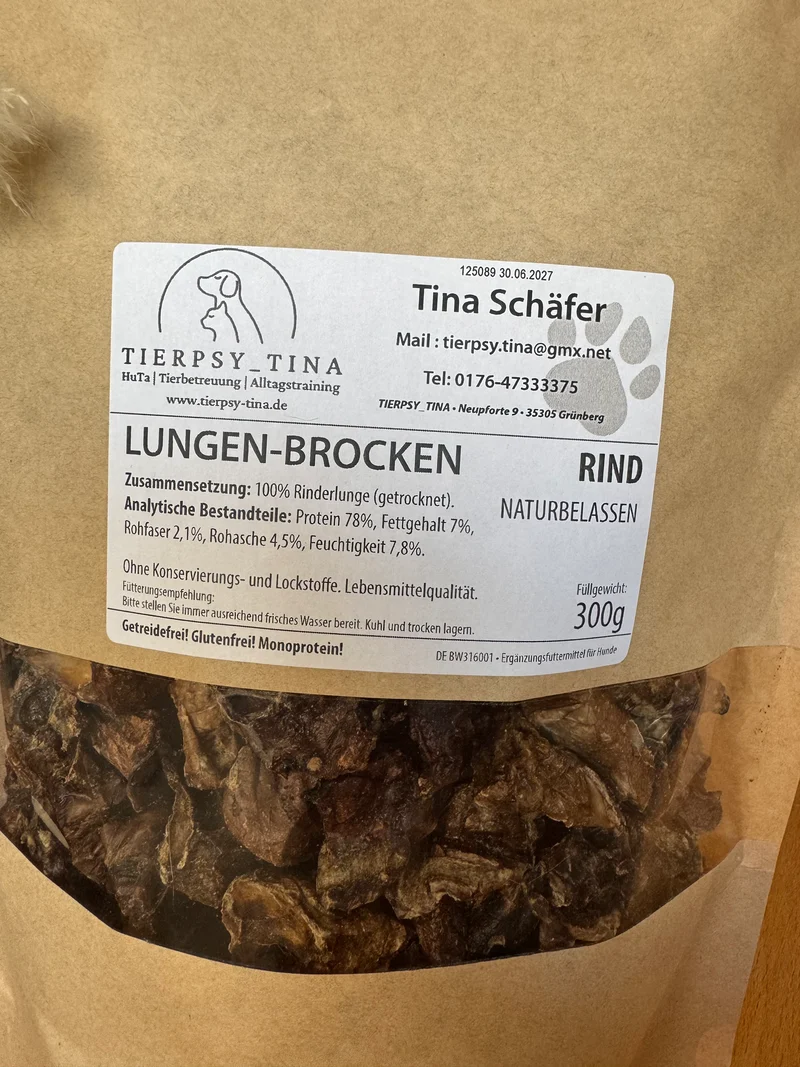 Rinderlungen-Brocken naturbelassen