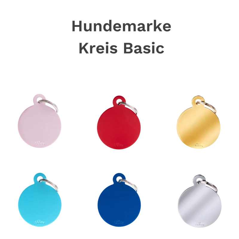 Hundemarke personalisiert Kreis