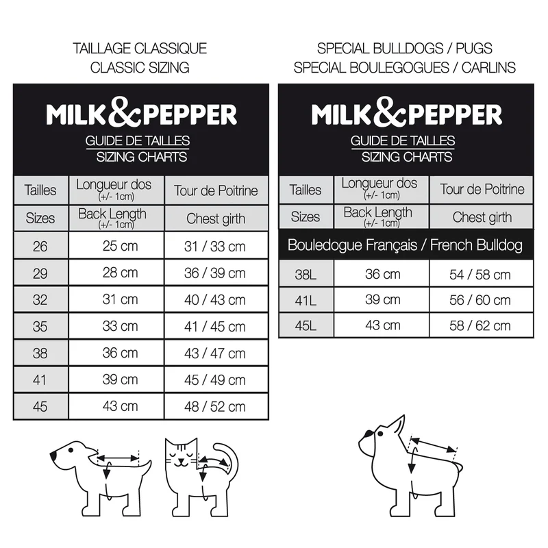 Milk&Pepper Hunde T-Shirt Justine “Amour Fou“