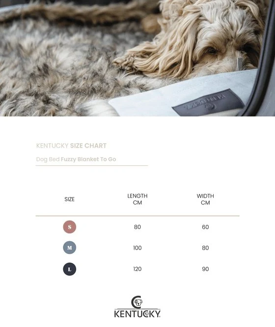 Kentucky Hundebett zum Mitnehmen Decke FUZZY