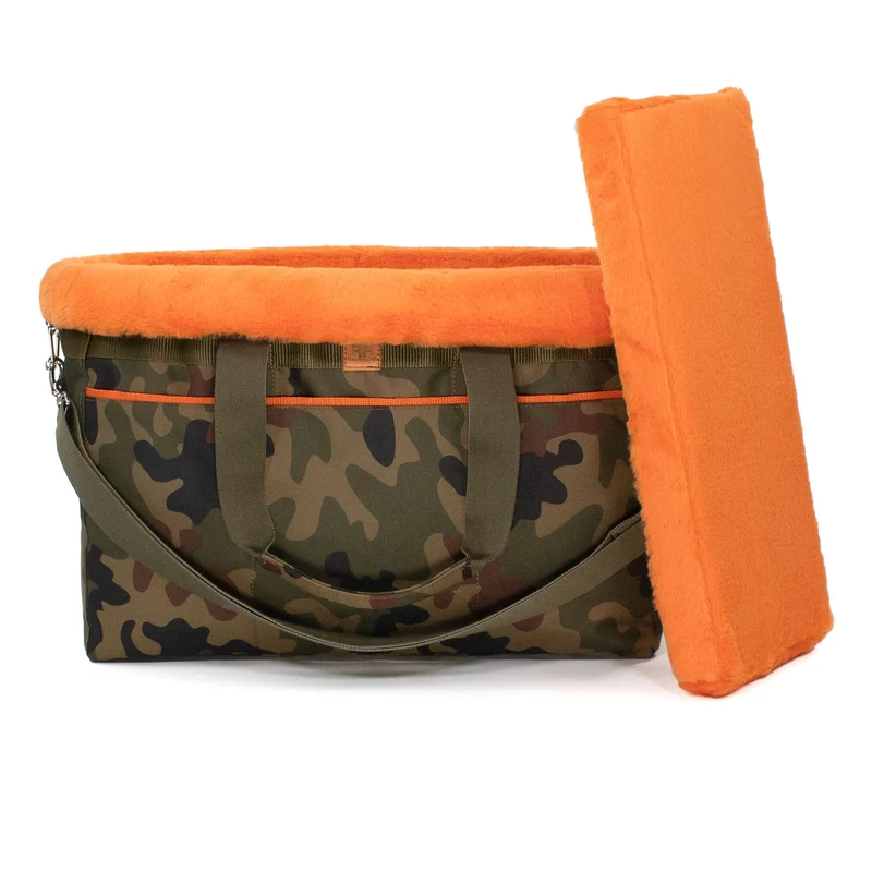 Travel-Bag Camo-Orange - die Reisetasche für deinen Hund