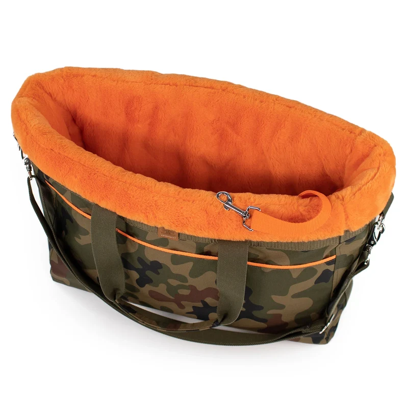 Travel-Bag Camo-Orange - die Reisetasche für deinen Hund