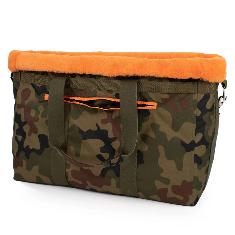 Travel-Bag Camo-Orange - die Reisetasche für deinen Hund